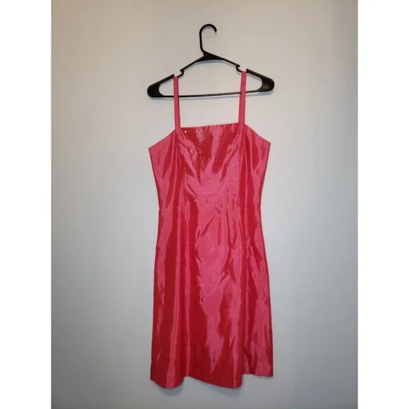 Gunne Sax Dresses | Jessica Mcclintock Gunne Sax Juniors 7 Semi Formal Dress Y2k Homecoming Pink Usa | Color: Pink | Size: 7j | Mandolinmom's Closet